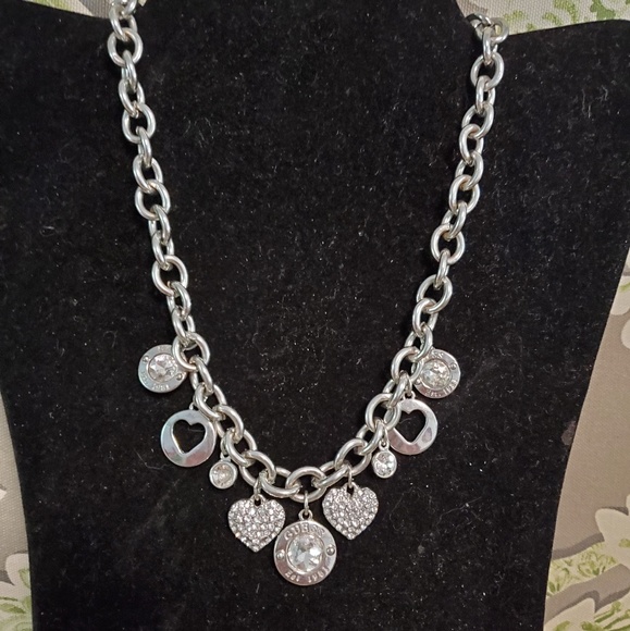 Guess Jewelry Guess Silver Chain Link Charm Necklace Poshmark